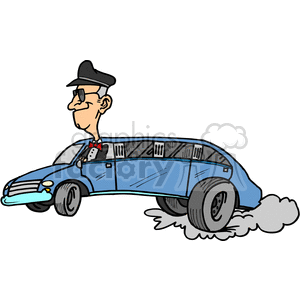 Limo Driver Clipart.