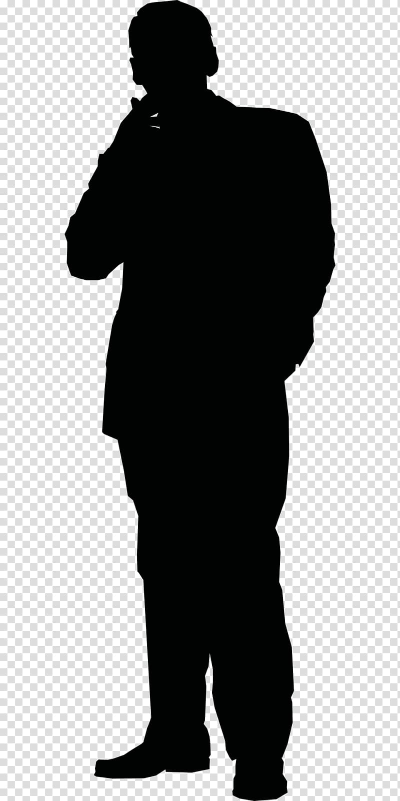 Silhouette Stick figure , businessman man transparent.