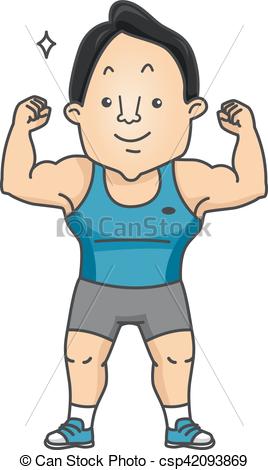 Man Body Fit Muscle Flex.
