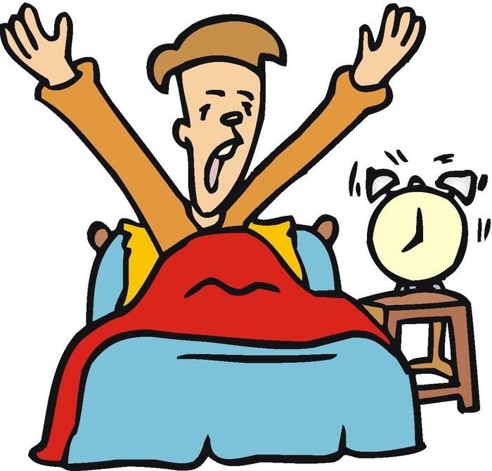 Getting Up Out Of Bed Clipart.