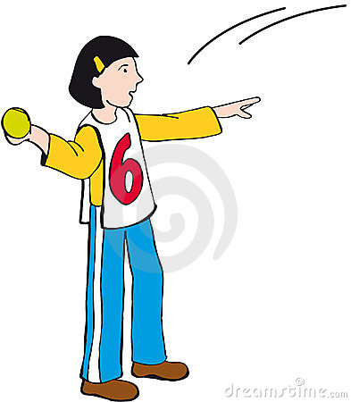 Man throwing motion clipart.