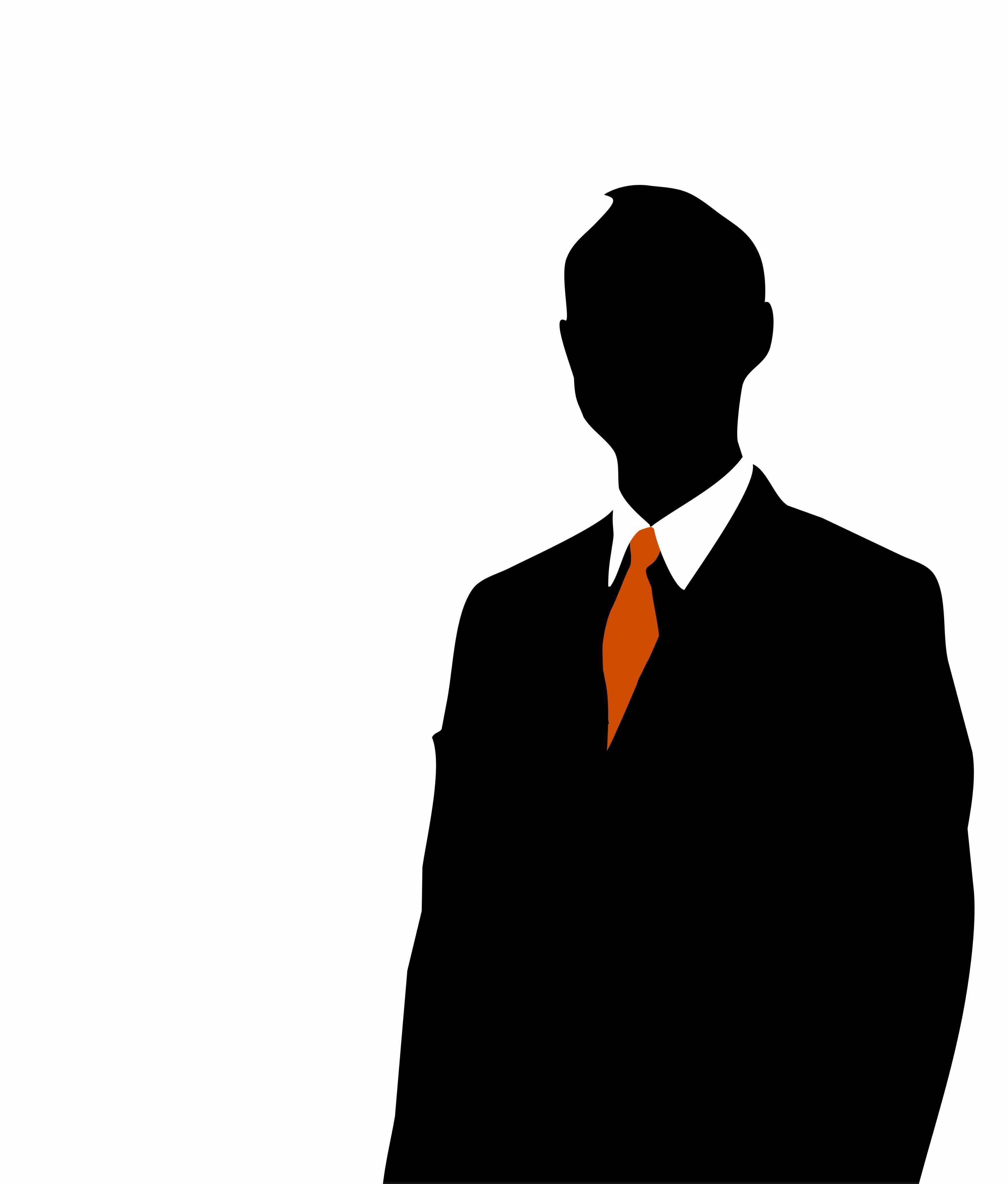 man in suit silhouette clip art.