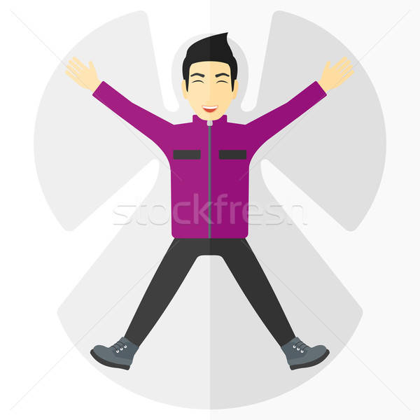 Man lying down Stock Vectors, Illustrations and Cliparts.