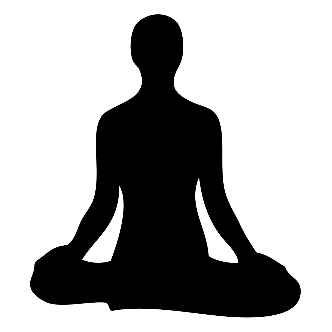 Man meditation clipart.