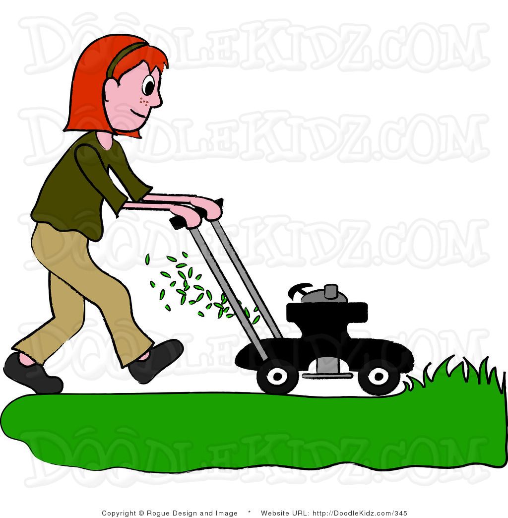 mowing clipart.