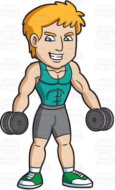 491 Working Out free clipart.