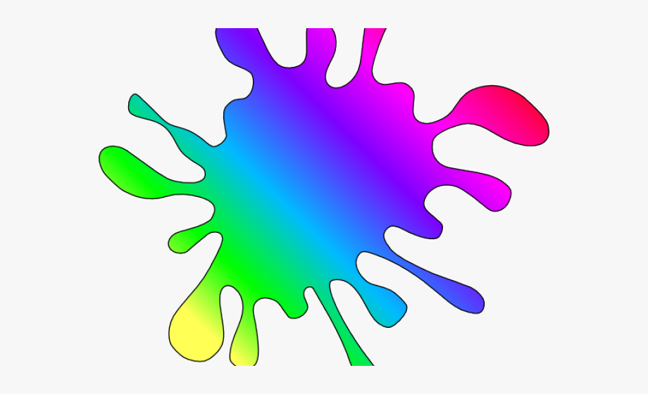 Rainbow Splat Cliparts.