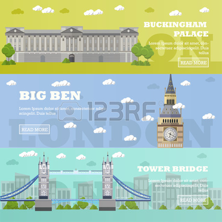 London Biểu Ngữ Mang Tính Bước Ngoặt Lịch. Vector Hình Minh Họa.