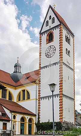 St. Mang Abbey, Fussen Stock Photo.