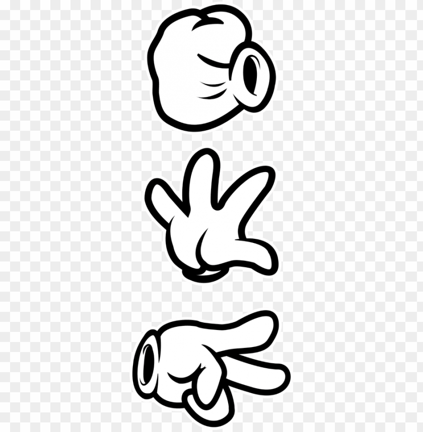 Download rock paper scissors mickey mouse hands png.