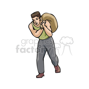 Physical Labor Clipart.