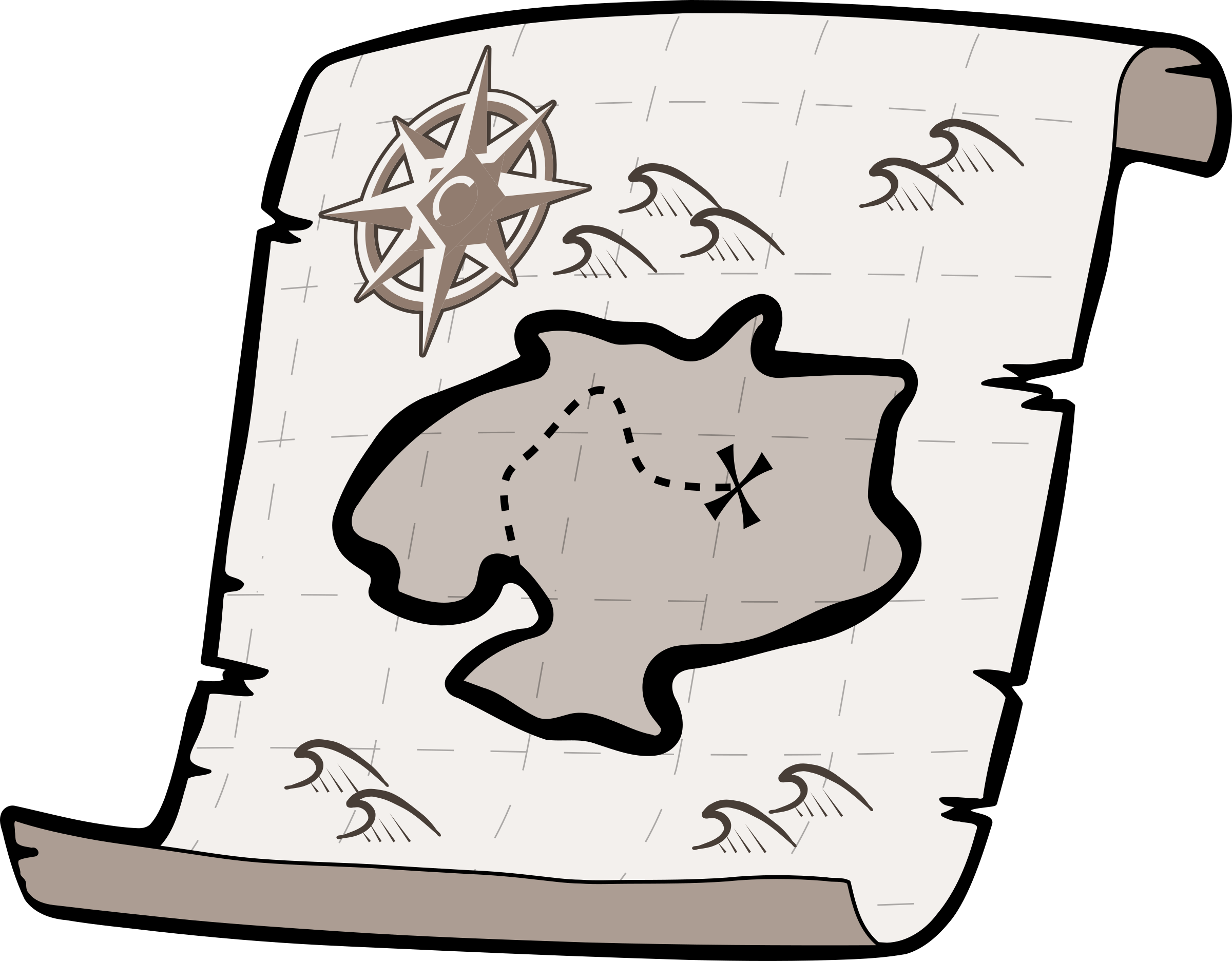 Map Black And White Clipart 5 