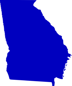 Georgia Map Clipart.