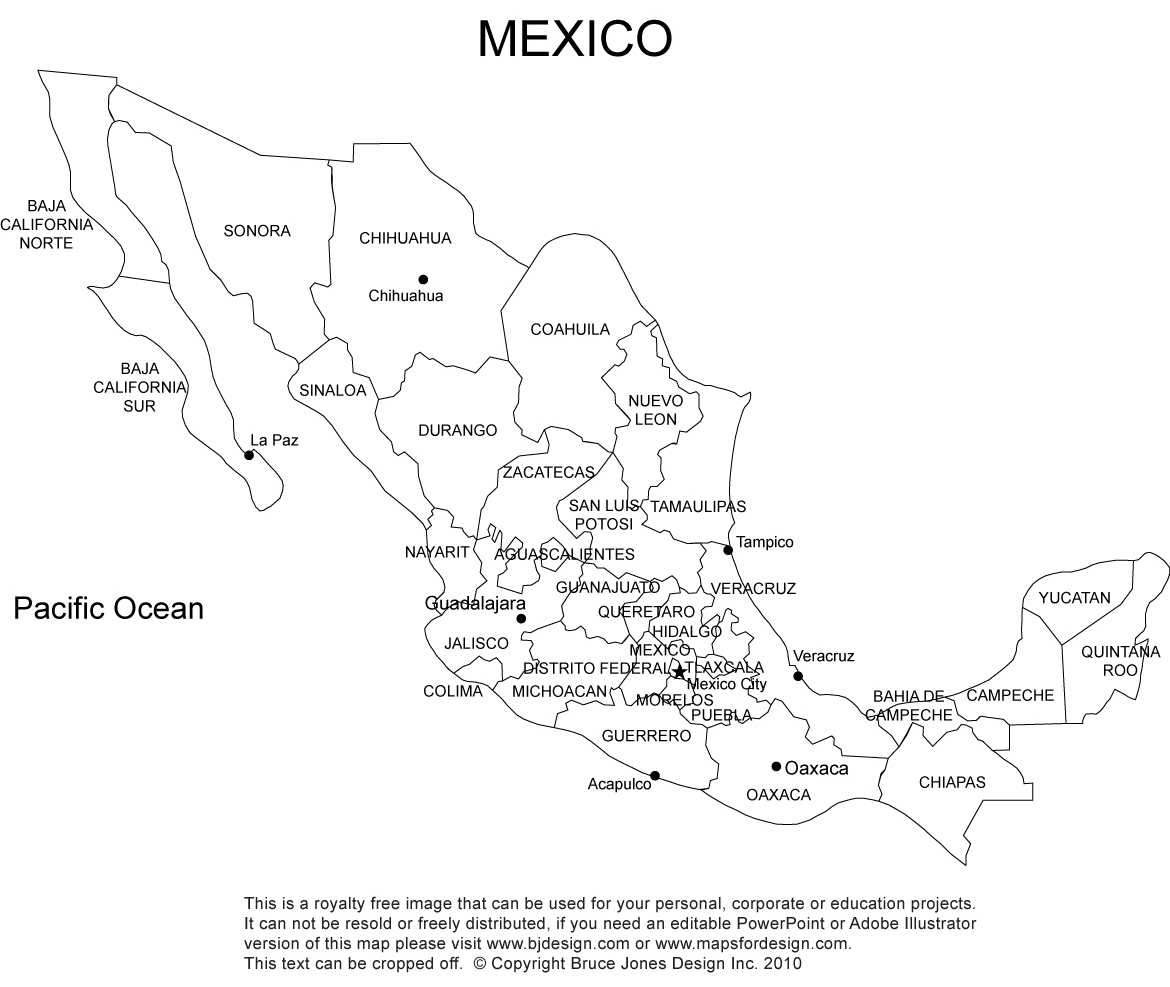 Map Of Mexico Clipart.