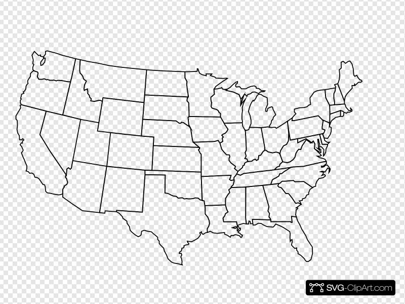 Blank Us Map Clip art, Icon and SVG.