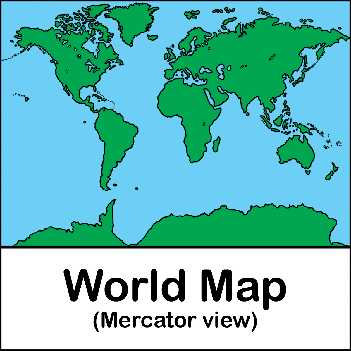World Map Clipart.