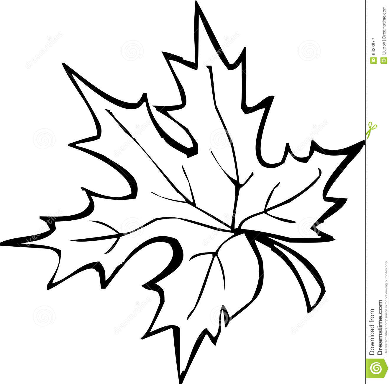 Maple Leaf Clipart Outline.