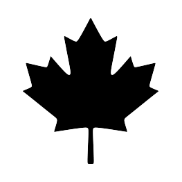 Canadian Maple Leaf Silhouette.