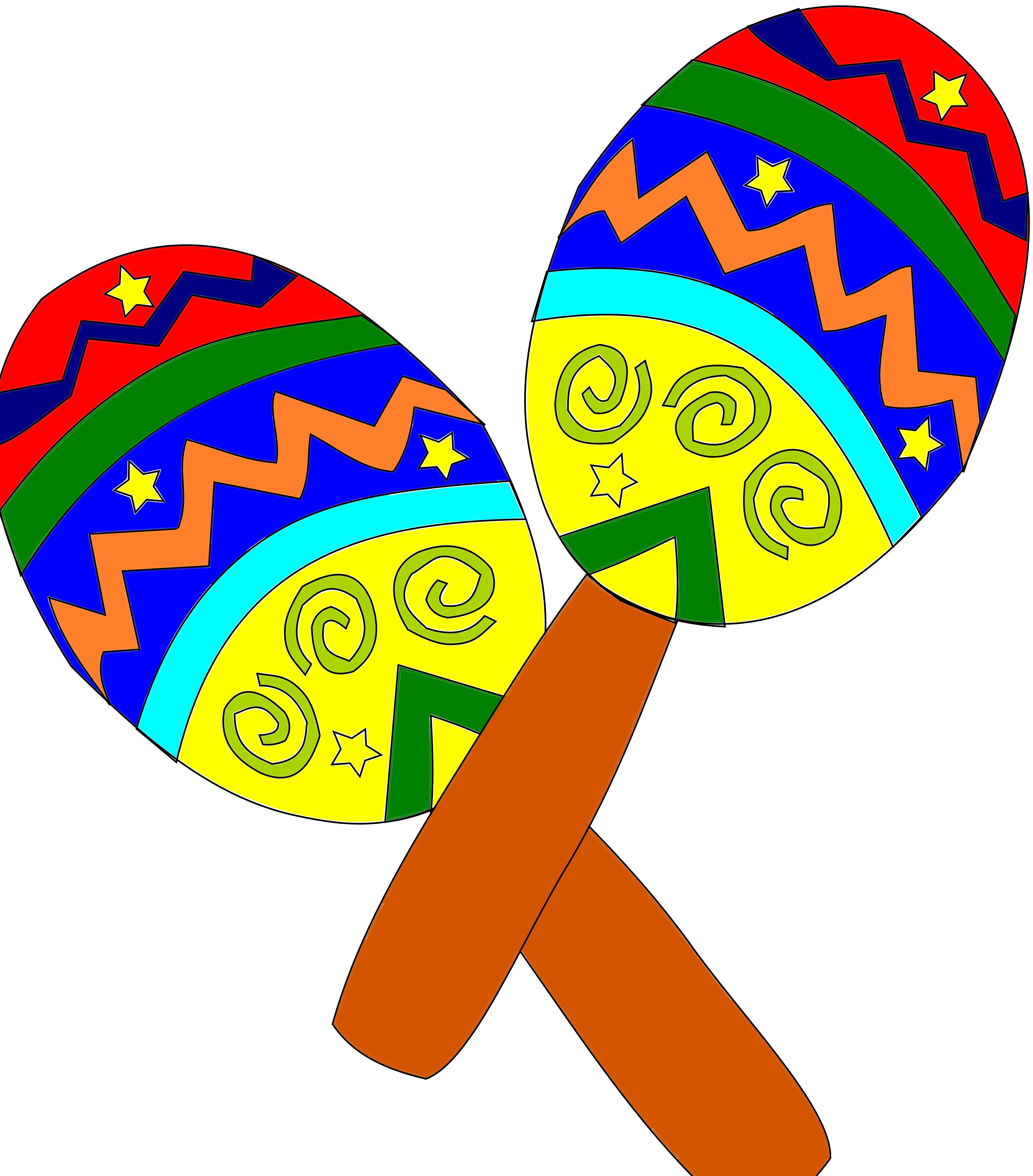 Maraca clipart.