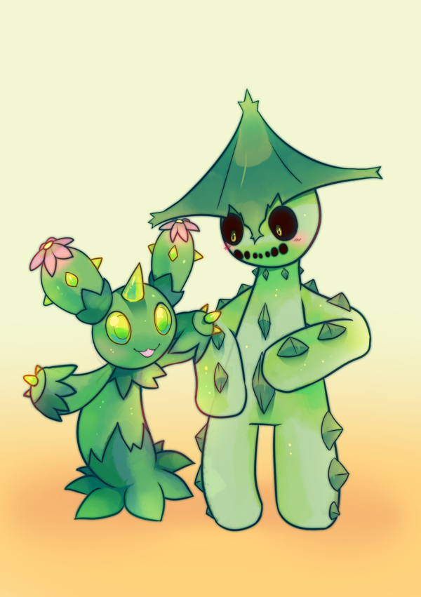 Maractus and Cacturne by pekou on DeviantArt.