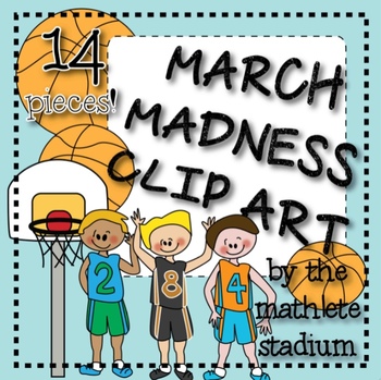 March Madness Basketball Clipart.