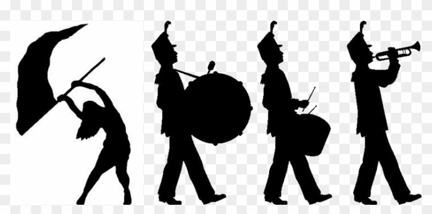 Marching band clipart silhouette 1 » Clipart Portal.