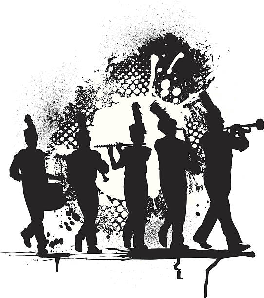 Marching band clipart black and white 5 » Clipart Station.