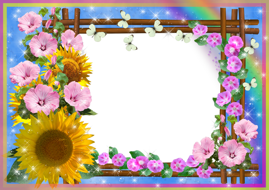Flower Background Frame clipart.