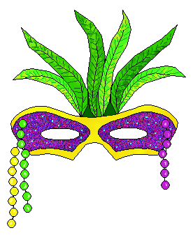 Mardi Gras Beads Clipart.