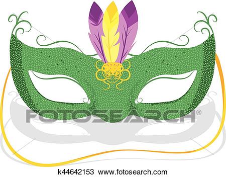 Mardi Gras Mask Clipart.