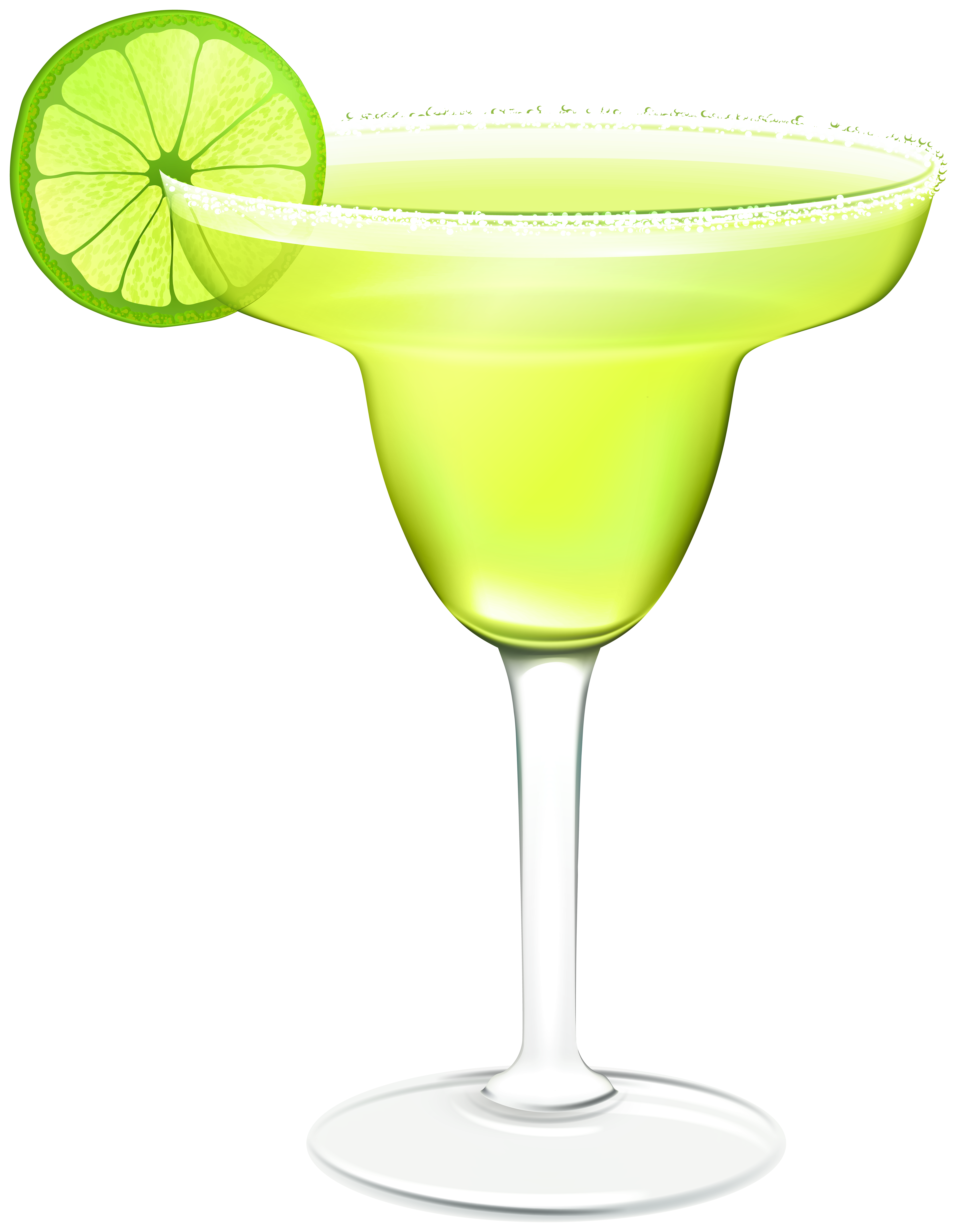 Green Margarita Cocktail PNG Clip Art.