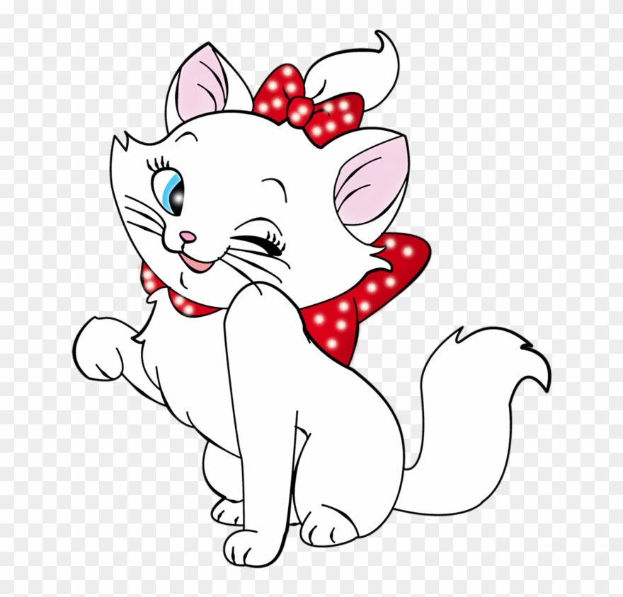 Kitten Cartoon, Gata Marie, Disney Clipart, Cat Clipart.