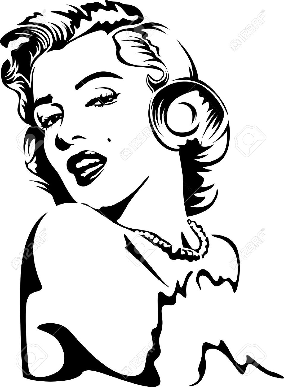 Marilyn monroe clipart - Clipground