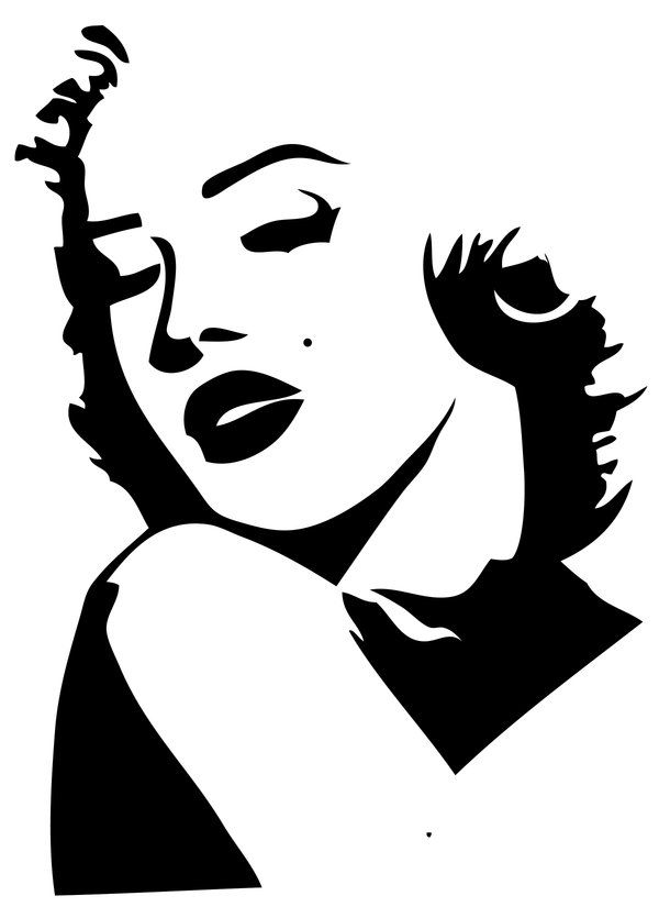 marilyn monroe silhouette red lips clipart 20 free ...