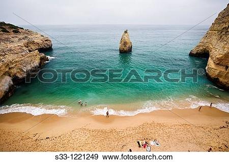 Stock Photograph of Marina beach Algarve Portugal s33.
