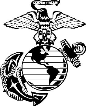 marine logo black and white free download