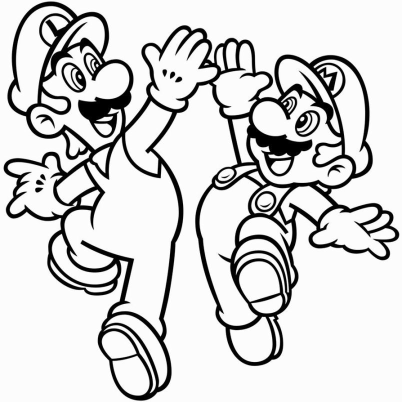 Download Free png Mario Clipart Black And White (82+ images.