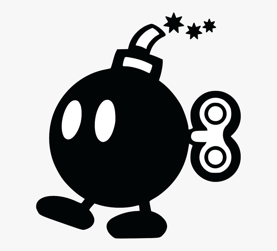 Mario Clipart Black And White Transparent Png.
