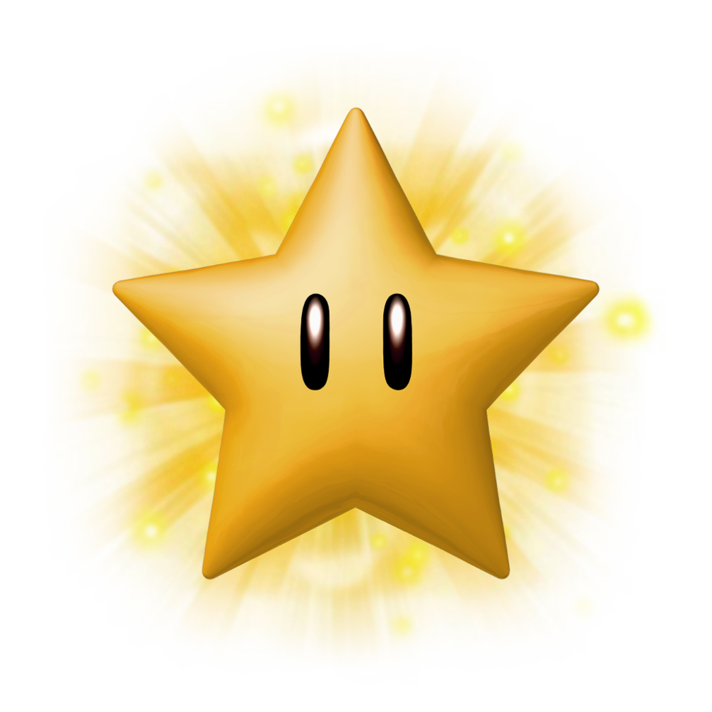 Mario Star PNG Download Image.