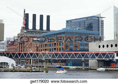Stock Photography of Buildings at the waterfront, Maritime Museum.