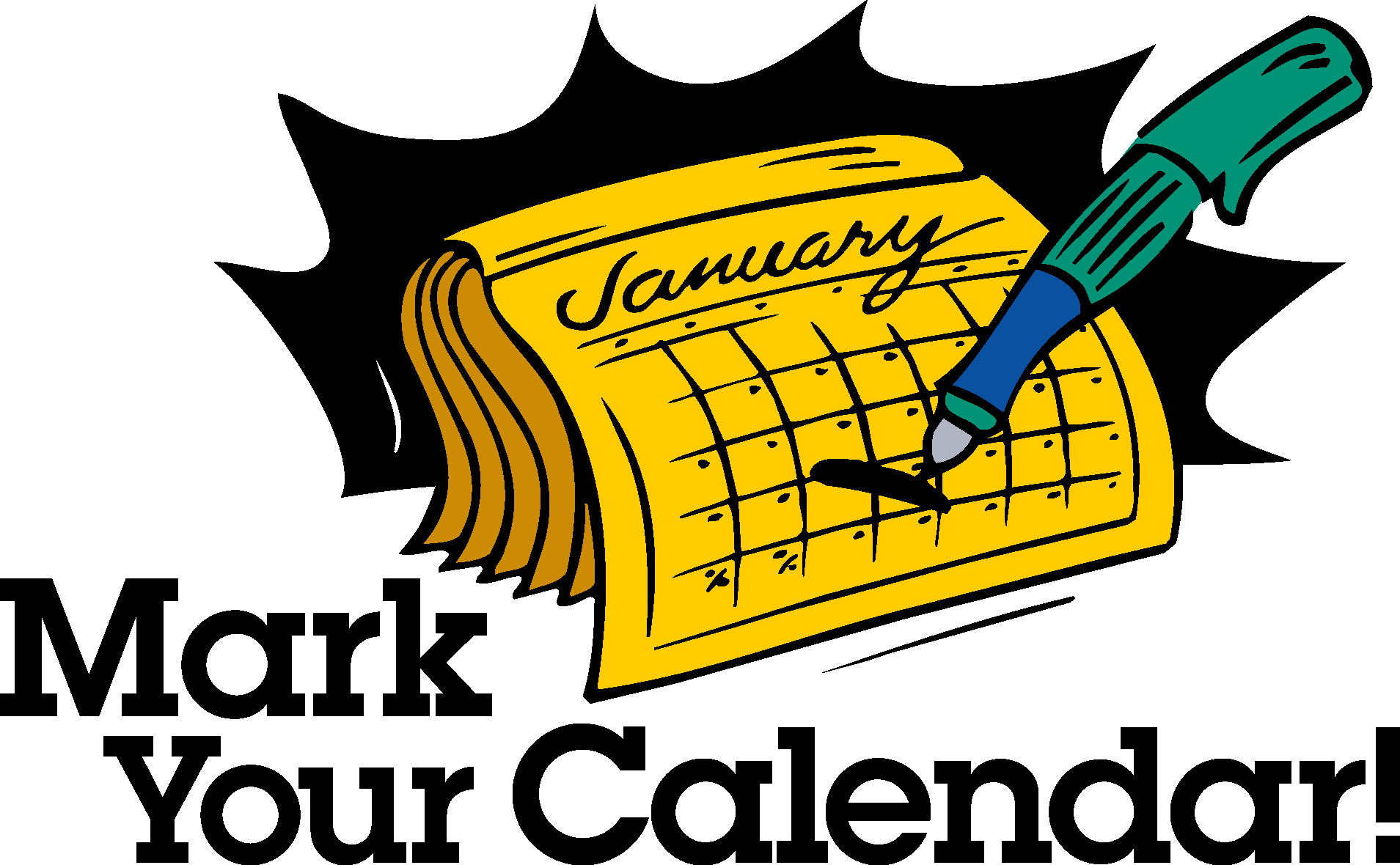 Mark Your Calendar Clipart.