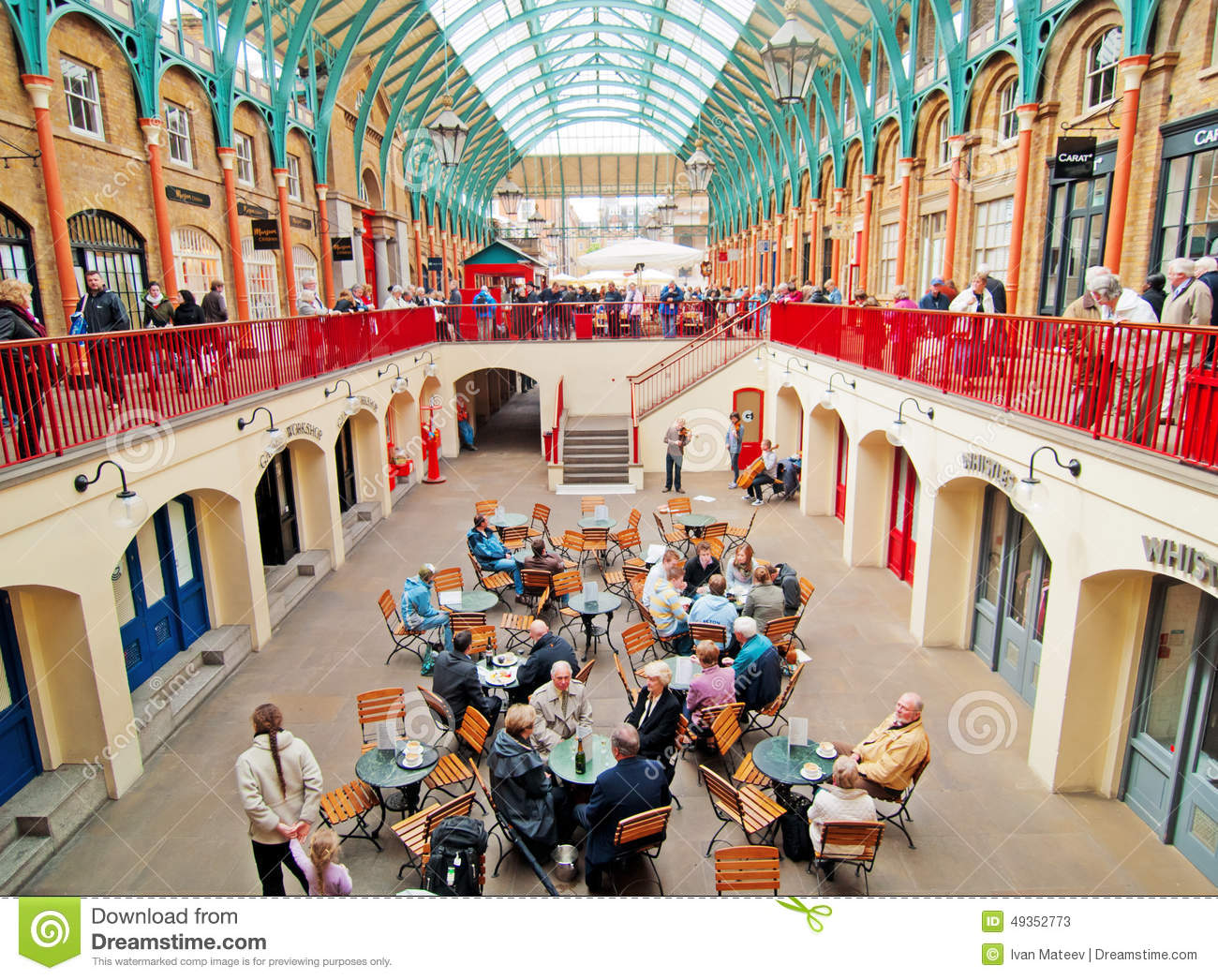 Covent Garden Market Hall Editorial Stock Photo.