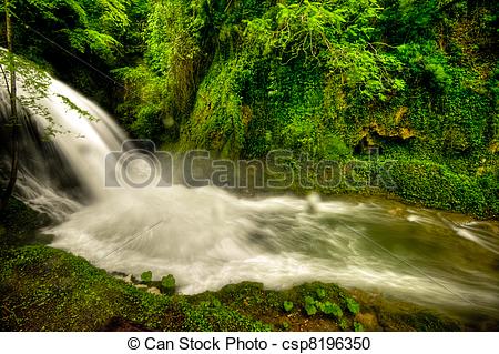Stock Photography of Marmore waterfalls (Cascate delle Marmore.