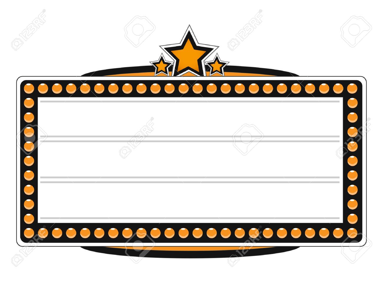 Movie theater marquee clipart.