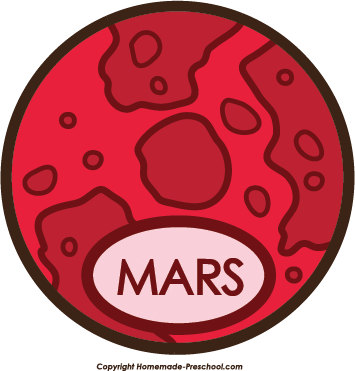 Mars clip art.