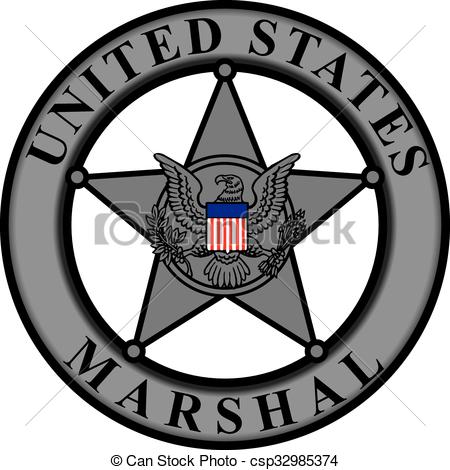 Classic badge United States Marshal.