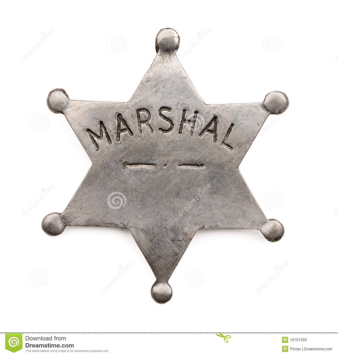 Marshall Badge Clipart.