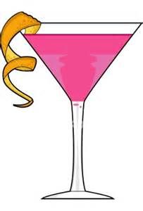 clip art woman in martini glass.