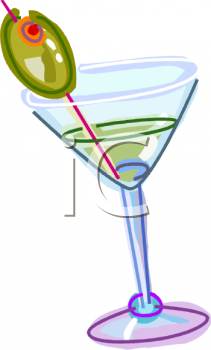 Martini Olive Clipart.