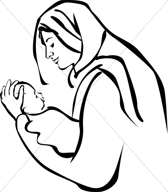 Mary and jesus clipart 3 » Clipart Station.
